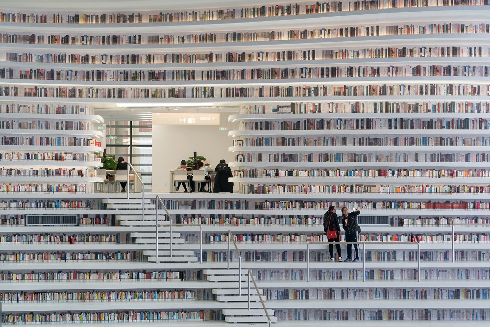 cozy vibe  architecture library