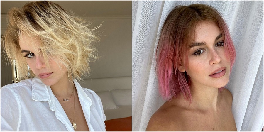 Τα ροζ μαλλιά της Kaia Gerber