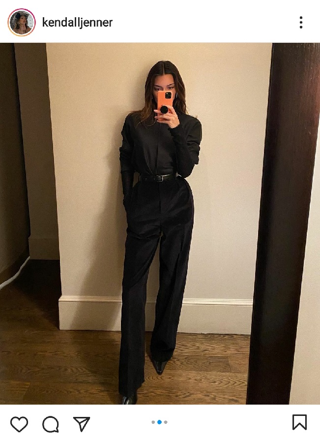 Το υπέροχο total black look της Kendall Jenner 